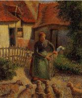 Pissarro, Camille - Shepherdess Bringing in the Sheep